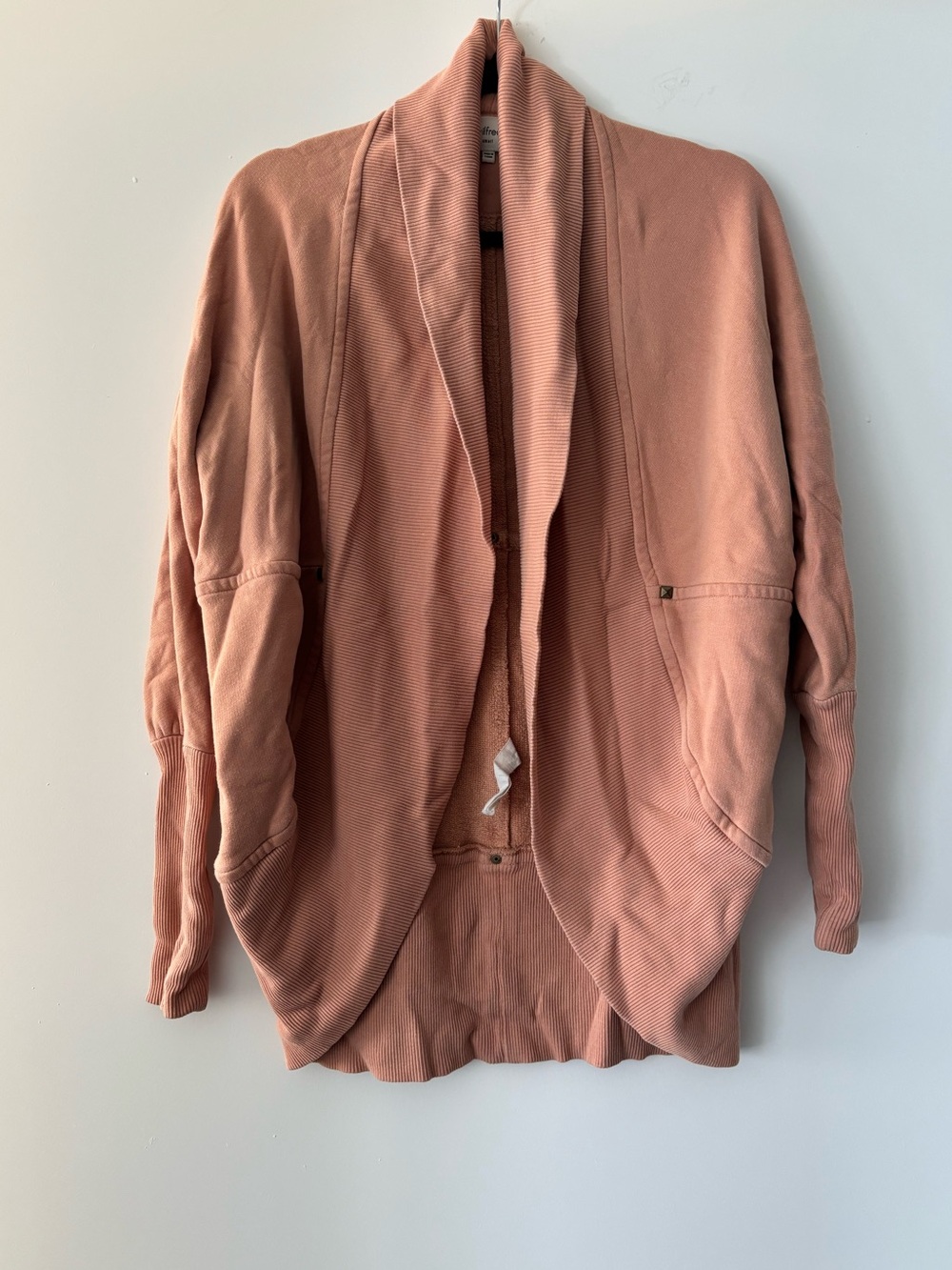 Wilfred Aritzia Dusty Rose Open-Front Cardigan